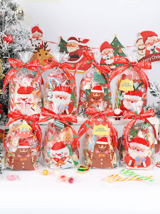 Christmas Gift Packaging Bag Snacks Snowflake Candy Small Bag Apple Packaging Gift Biscuit Cookie New Model Baking DIY Tools
