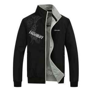 Spring and Autumn Men Reversible Coat Work Clothes Casual Sports Top Double-Sided Wear Loose Plus Size Jacket Unlined Coat