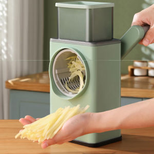 เครื่องขูดอเนกประสงค์หั่นอุปกรณ์ที่ใช้ในครัวที่ตัดผักหั่นคัตเตอร์กลมที่หั่นผักผลไม้เครื่องสับผักด้วยมือ