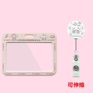 Vỏ Đựng Thẻ Học Sinh Dễ Thương Hình Chú Chó GINGER Dog Hai Mặt Trong Suốt Có Thể Mở Rộng Thẻ Trang Trí Ngực Thẻ Thông Tin Thẻ Truy Cập