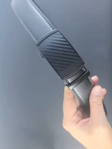 Men Belt Mens Leisure Business Genuine Leather Belt High Quality 3.5cm Automatic Buckle Belt for Men 110-120cm