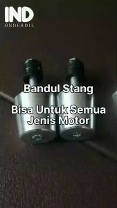Bandul-Jalu Stang-Setang Chrome-Silver 2 Pcs-1 Set Shogun Bisa Untuk Semua Jenis Motor-Universal