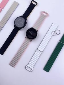 20mm 22mm strap For Samsung Galaxy watch 7/6/5/4/5pro/6 Classic/FE 40/44mm Magnetic band silicone bracelet huawei GT 4-3-pro-2e