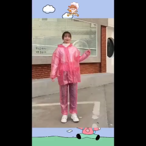 Bộ quần áo mưa chấm bi nhựa dẻo PVC chống thấm siêu bền