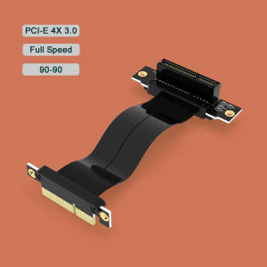 PCI Express PCI-E 4X Adapter Riser Card 90 Degree Converter Card for  Server Chassis Computer PCI-E 3.0 X4 TO X4 1X Riser 90-90