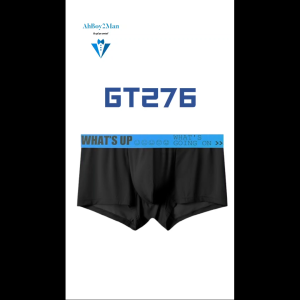 Mens Boxer : Ice Silk Printed 4cm Waistband Underwear (GTOPX GT276)