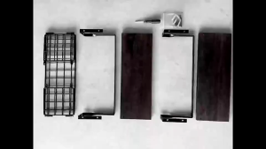 Bathroom Shelves with Storage Basket Wall Mounted Shelf Wood Home Wooden Wall Organizer Hanging