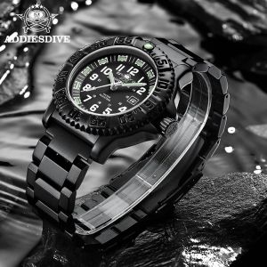 ADDIESDIVE 2023 Mens Sports Watch Military Sports Luxury Rotating Bezel Luminous Watch Nylon Strap 50m Waterproof Quartz Watch