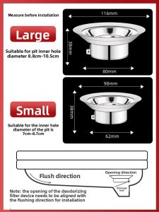 MONLEYTA | German Toilet Odor Preventor Squat Pit Sewer Hole Plug Anti-Siphon Smell Eliminator Toilet Bowl Plug Hole Cover Odor Control