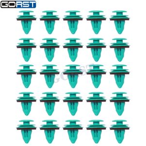 25pcs Green Plaque Nylon Retaining Clip 90467-10188 for Toyota Bumper Door Buckle Interior Plastic Rivets Fasteners Trim Panel