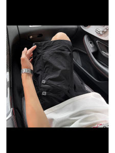 Quần Short Nylon Nhanh Khô Cho Nam Mùa Hè Mỏng Phong Cách Nhật Bản Túi Khóa Kéo Quần Thể Thao Cổ Điển Năm Phần Quần Áo Bảo Hộ Lao Động