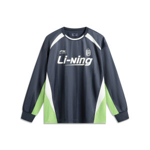 เสื้อยืดแขนยาว Li Ning สำหรับผู้ชาย ฤดูใบไม้ผลิ 2025 ทรงหลวม คอตั้ง ทรงบาง สำหรับผู้หญิง เสื้อสเวตเตอร์ลำลอง สปอร์ต วิ่ง