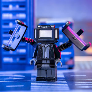 Đồ Chơi Lắp Ráp Giáo Dục TV Nhân Vật Giám Sát Nhân Vật Vệ Sinh Người Phụ Nữ Đồ Chơi Lắp Ráp Khối Xây Dựng Quà Tặng Cho Mọi Lứa Tuổi