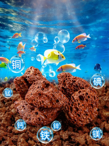MONLEYTA | Aquarium Decorative Volcanic Rock Substrate for Fish Tank