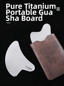 Tiartisan | Moon-shaped Portable Gua Sha Plate for Shoulder Neck Back Massage