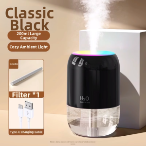 Ultra Quiet Small Home Office Desktop Humidifier Bedroom Air Purifier Large Fog Output Pregnant Women And Infants Safe 3840