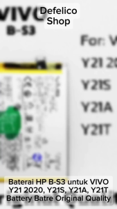 BATERAI HP VIVO Y21 2020 Y21S Y21A Y21T BS3 B-S3 B S3 BATRE BATRAI