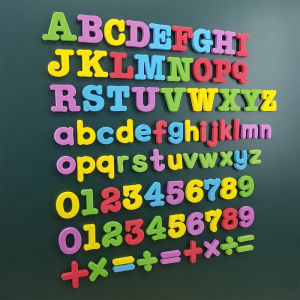 Magnetic Letters Alphabet ABC Numbers 123 Fridge Magnets Plastic Educational Preschool Learning Toy Set Uppercase Lowercase Math