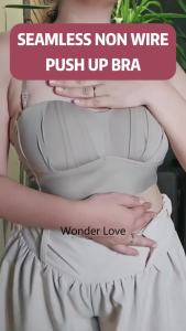 FINETOO Soft Wireless 3D Design Underwear Ladies Summer Seamless Strapless Bras Convertible Bra Push Up Versatile Womens Bras