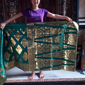 Kain kamen prada tari adat bali kain Satin untuk cowok pria