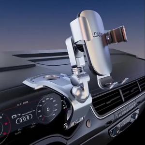 Giá Đỡ Điện Thoại Trên Bảng Điều Khiển Ô Tô LCARS Đế Hợp Kim Bạc Giá Đỡ Hỗ Trợ Theo Trọng Lực Dọc Dùng Cho Điều Hướng Và Giải Trí