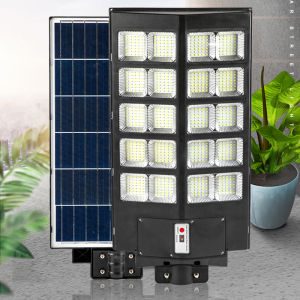 KEELAT KSL001 1200W Lampu Jalan Solar Street Sensor Lamp Solar Light Outdoor Lighting LED Remote Control Waterproof