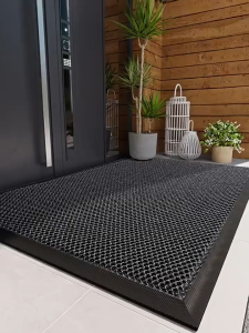 Hotel Shopping mall Company door Outdoor carpet slow rebound non-collapse non-slip outdoor polyester doormat TPE entrance elastic mesh doormat