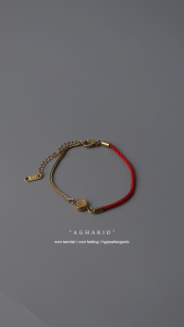 HB Jewelry AGHARID Red Tail Rope Bracelet for Women Non Tarnish Hypoallergenic Non Fading Elegant Minimalist Everyday Wear Fashion Jewelry Stylish Bracelet