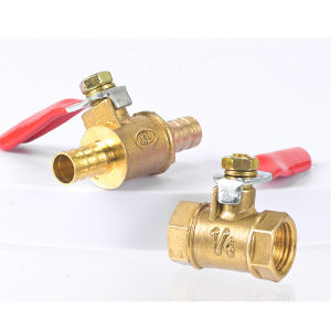 Masely Brass Ball Valves 1/4" Male Female Thread Copper Fitting Water Oil Hair Gas Fuel Line Shutoff