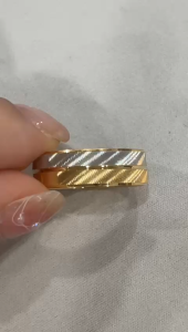 Poh Heng Jewellery 22K Adore Band in Yellow White Gold[Price By Weight]