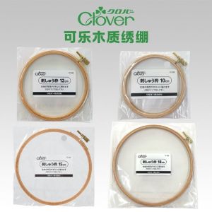 CLOVER Wooden Embroidery Hoop 57-520/522/525/528 Sewing DIY Tools Wooden Frame for Embroidery Handcraft Home Fabric
