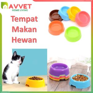 AVVET Pet Bowl Tempat Makan Hewan Kucing Anjing Anti Semut Arthacat - Single