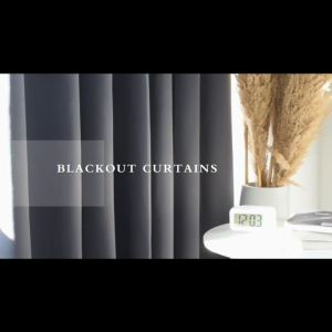 Blackout Plain Thick Curtain 1Pc 7ft/8ft 8 Rings Beautiful Unique Design Curtain for Living Room Bedroom Window