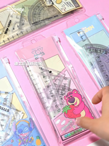 Disney ไม้บรรทัดอะคริลิค ลายการ์ตูนน่ารัก ขนาด 15 ซม. เครื่องเขียน สําหรับนักเรียน