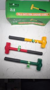 [6 pcs] LAFUMA Palu batu bodem 2 lbs gagang karet besi godam rj