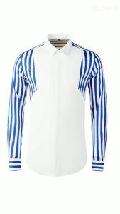 áo sơ mi áo sơ mi nam thiết kế tay kẻ sọc cực lạ trẻ trung nhưng đầy trưởng thành nam tính chất lụa cực mát - H57