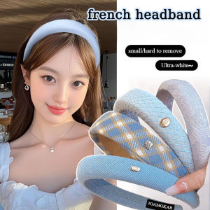 ที่คาดผมสีฟ้าสำหรับผู้หญิง 2025 แฟชั่นฤดูร้อนสไตล์ใหม่ระดับไฮเอนด์