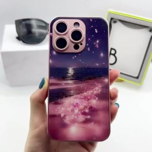 Tempered Glass Phone Case For Samsung Galaxy A57 5G A56 A55 A54 A17 A16 A15 A37 A36 A14 A13 A12 A53 A52 A33 A34 Flower Cover