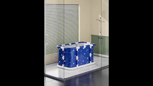 Portable Folding Bathtub Soaking Bath Tub Separate Family Bathroom SPA Tub for Kids Freestanding Bathtub for Shower StallThickening with Thermal Foam to Keep Temperature