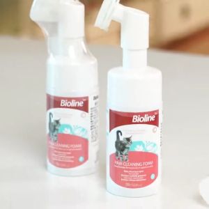 โฟมทำความสะอาดอูงเท้าแมว พร้อมแปรง Bioline Paw-Cleaning Foam For Cat 100ml