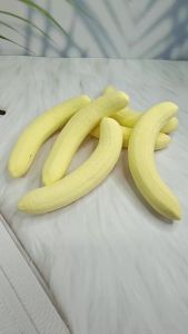 Stress Relief Banana Pulp Squishy Toy PU Slow Rebound Sensory Fidget Ball Milky Scent Non-Edible Soft Durable for Adults Kids