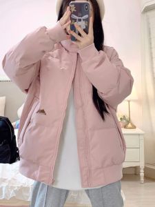 Short Puffer Jacket Womensstyle 2025 New Winter Loosefitting Korean Version Thick Outerwear Casual Streetwear Winter Attire