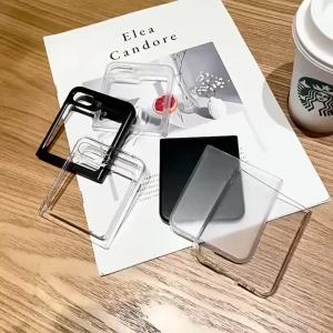 szhaiyu | Transparent Phone Case for Samsung Galaxy Z Flip 8 7 6 5 4 3 Flip7 FE Flip6 Flip5 Flip4 Flip3 5G Shockproof Protective Shell