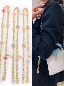 Womens Bag Chain Strap Crossbody Phone Bag Chain Remodeling Four-leaf Clover Design Shoulder Strap Handbag Accessory