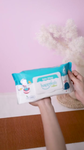 [ECOBAMBOO OFFICIAL]_Thùng 04 gói Khăn ướt 120 tờ cho bé Happy Kids không mùi không  không parabens