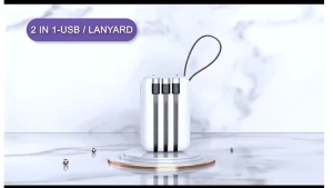 CS: KC58 POWER BANK 20000mAh 20W Fast Charging Powerbank with LED Digital Display with 4 cable