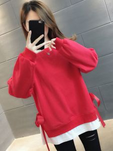 Áo Nỉ Thời Trang Nữ Mùa Xuân Thu Áo Khoác Ngoài Mỏng Thời Trang Áo Khoác Ngoài Có Thắt Lưng Áo Khoác Ngoài Dài Vừa Phải Áo Khoác Ngoài Màu Trơn