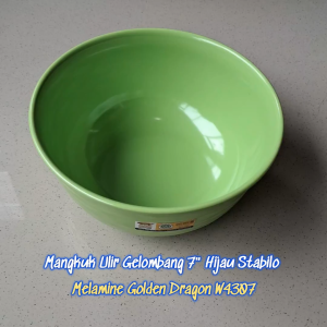 Mangkuk Ulir Gelombang 7" Melamine - Golden Dragon W4307