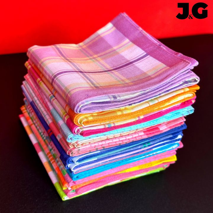 1pc/3pcs/6pcs/12pcs%20Handkerchiefs%20Cotton%20Handkerchiefs%20for%20Women%20Ladies%20Girls%20Baby%20Panyo%20Makapal%20Cotton%20for%20Babies%20kids%20-%20Image%204
