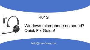 Nubwo | RownFusny R01S USB Headset with Mic for PC Laptop Noise Reduction Wired Headphones In-Line Volume Control Call Answer Button